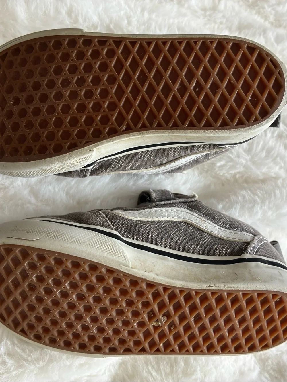 Kids Gray Canvas Sneakers with Hook-and-Loop Straps